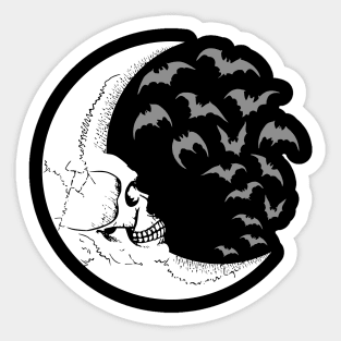 Gothic Moon Sticker